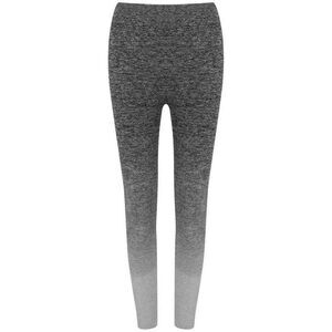 Tombo Womens/Ladies Fade Seamless Leggings / Dark Grey/Light Grey Marl